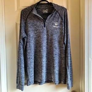 Topgolf Las Vegas Under Armour Mens long sleeve quarter zip Medium heather blue